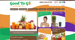 Desktop Screenshot of goodtogojuicebar.com